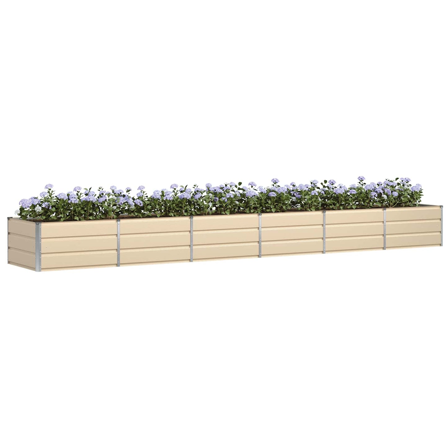 Planter Ivory 480 x 80 x 45 cm Steel