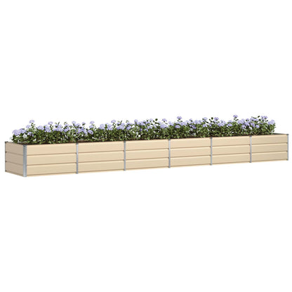 Planter Ivory 480 x 80 x 45 cm Steel