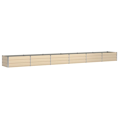 Planter Ivory 600 x 80 x 45 cm Steel