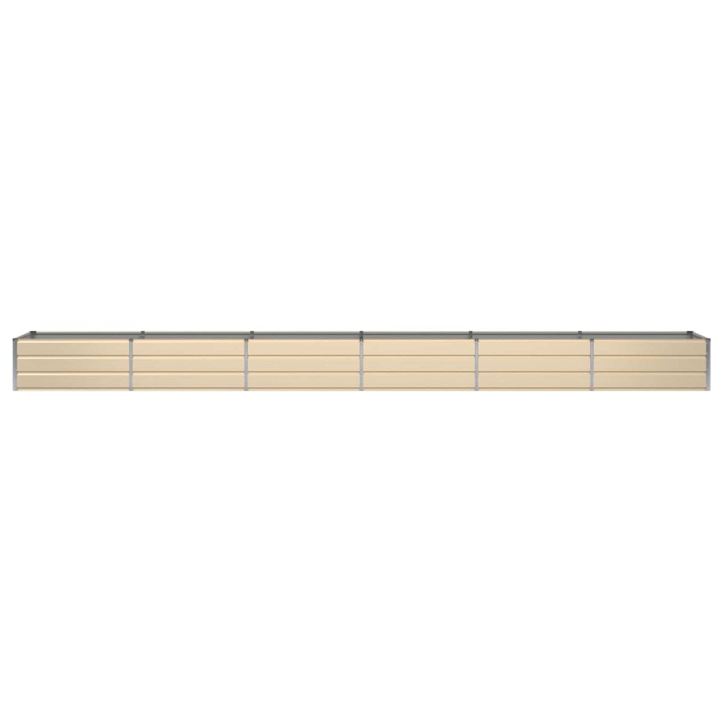 Planter Ivory 600 x 80 x 45 cm Steel