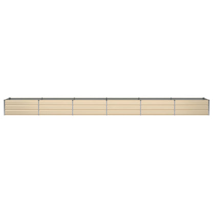 Planter Ivory 600 x 80 x 45 cm Steel