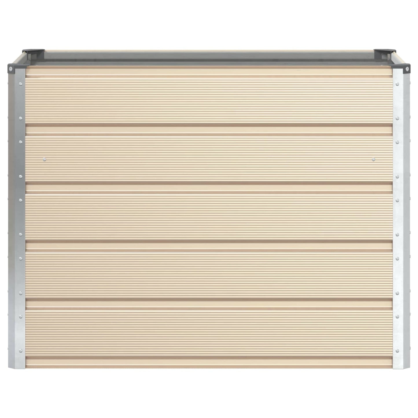 Planter Ivory 100 x 50 x 75 cm Galvanised Steel