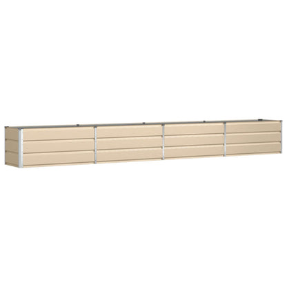 Planter Ivory 385 x 50 x 45 cm Galvanised Steel