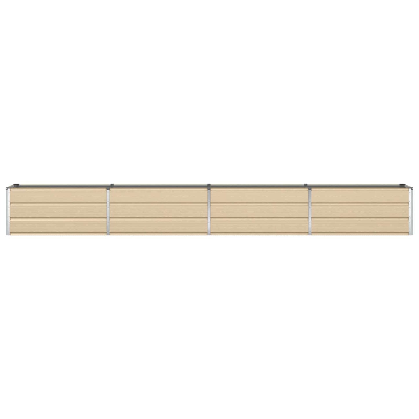 Planter Ivory 385 x 50 x 45 cm Galvanised Steel