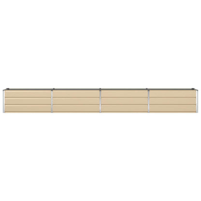 Planter Ivory 385 x 50 x 45 cm Galvanised Steel