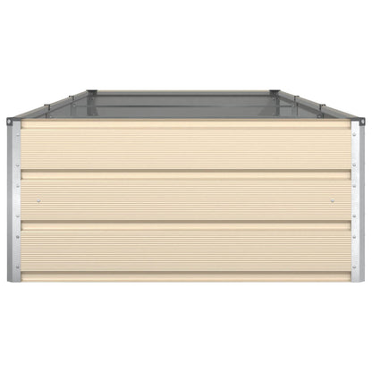 Planter Ivory 290 x 100 x 45 cm Galvanised Steel