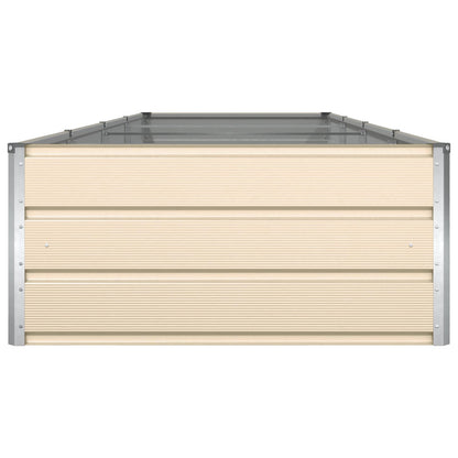 Planter Ivory 385 x 100 x 45 cm Galvanised Steel