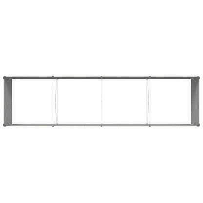 Planter Ivory 385 x 100 x 45 cm Galvanised Steel