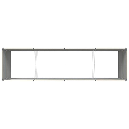 Planter Ivory 385 x 100 x 75 cm Galvanised Steel