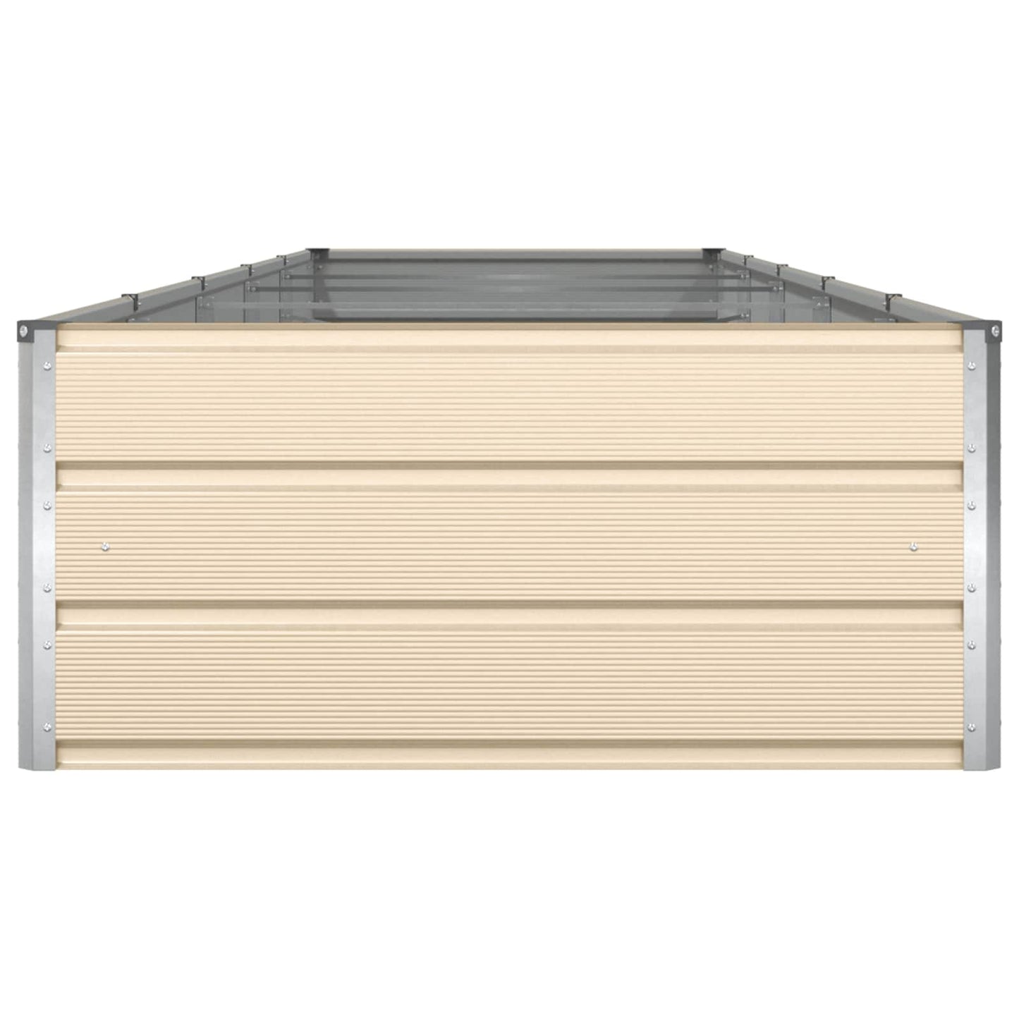 Planter Ivory 480 x 100 x 45 cm Galvanised Steel