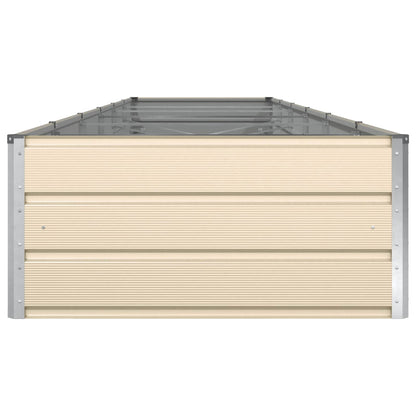Planter Ivory 580 x 100 x 45 cm Galvanised Steel