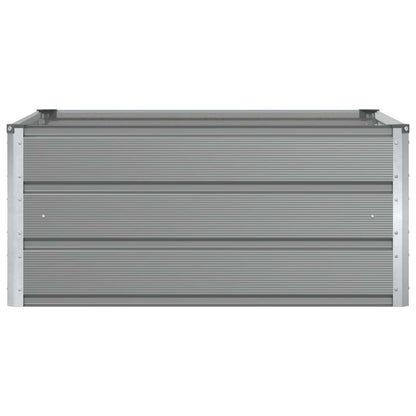 Planter Light Grey 100 x 100 x 45 cm Steel