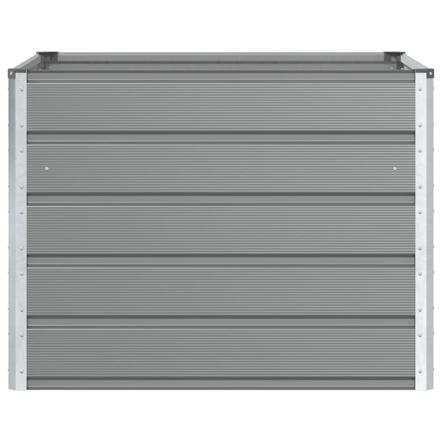 Planter Light Grey 100 x 100 x 75 cm Steel