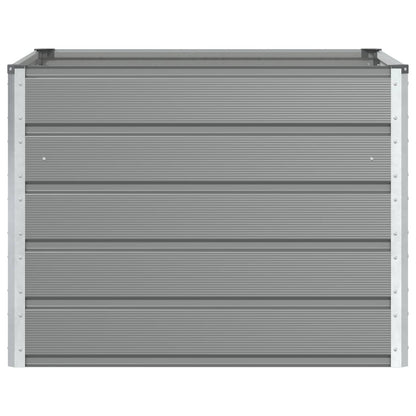 Planter Light Grey 100 x 100 x 75 cm Steel