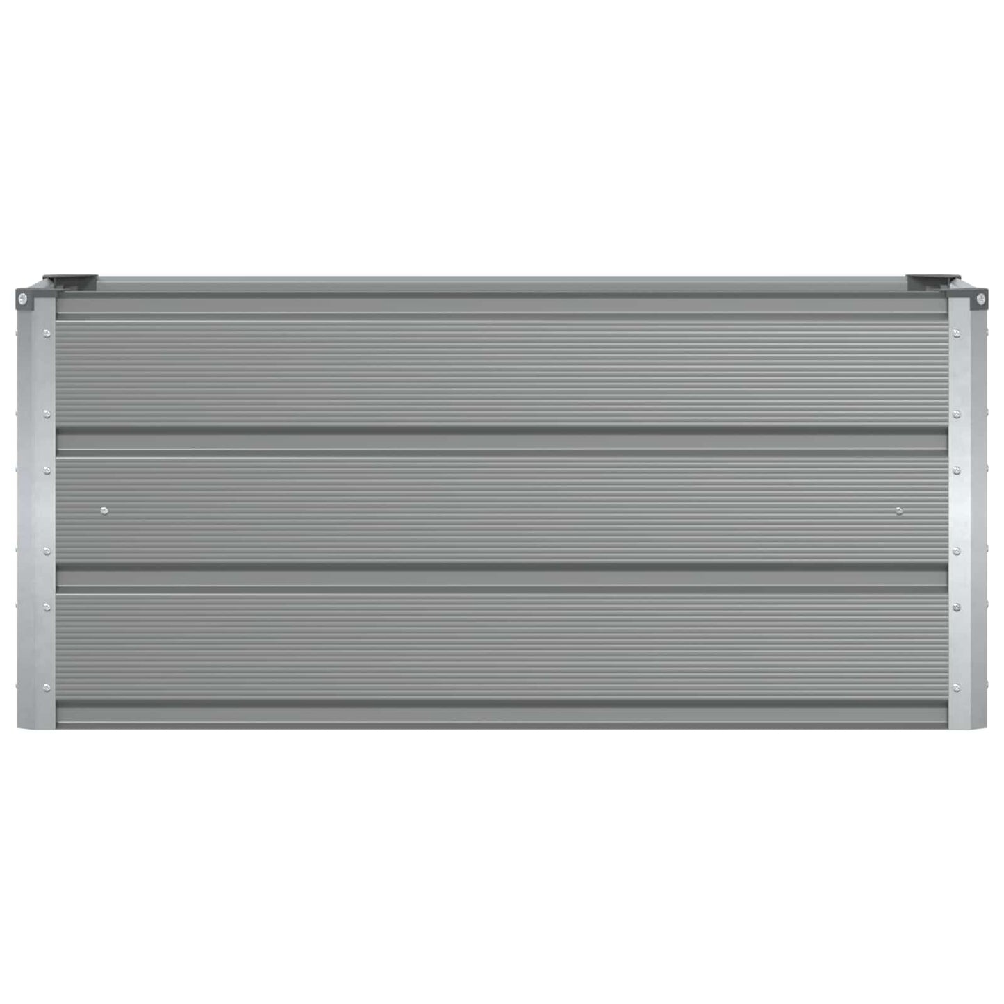 Planter Light Grey 100 x 40 x 45 cm Steel
