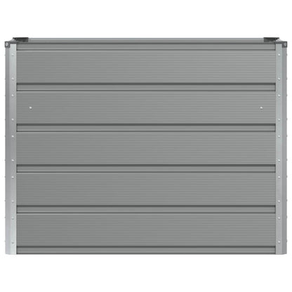 Planter Light Grey 100 x 40 x 75 cm Steel