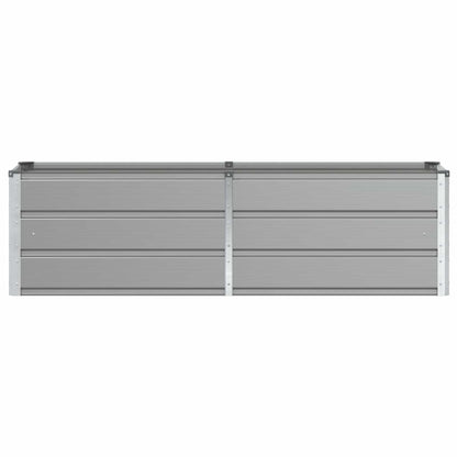 Planter Light Grey 160 x 40 x 45 cm Steel