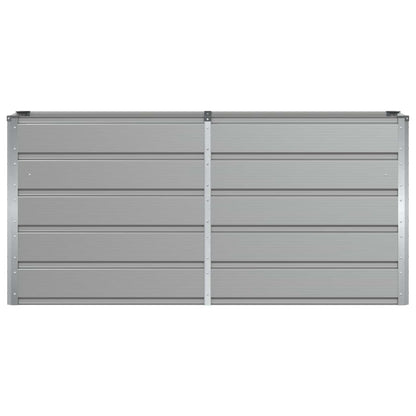 Planter Light Grey 160 x 40 x 75 cm Steel