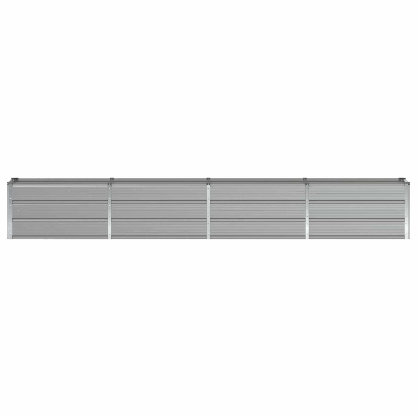 Planter Light Grey 320 x 40 x 45 cm Steel