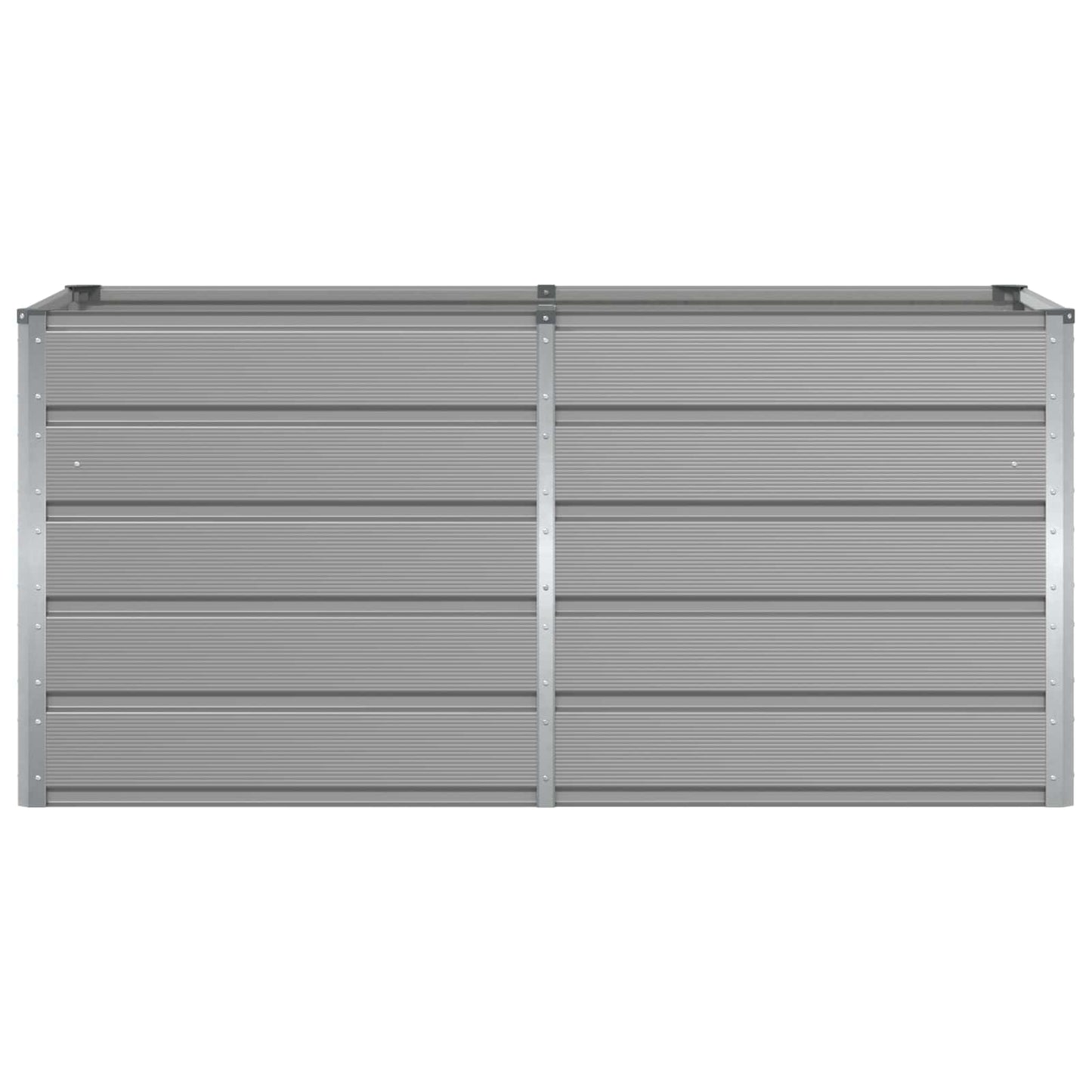 Planter Light Grey 160 x 80 x 75 cm Steel