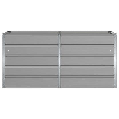 Planter Light Grey 160 x 80 x 75 cm Steel