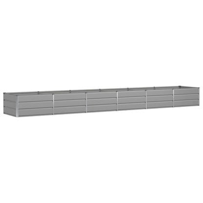 Planter Light Grey 480 x 80 x 45 cm Steel