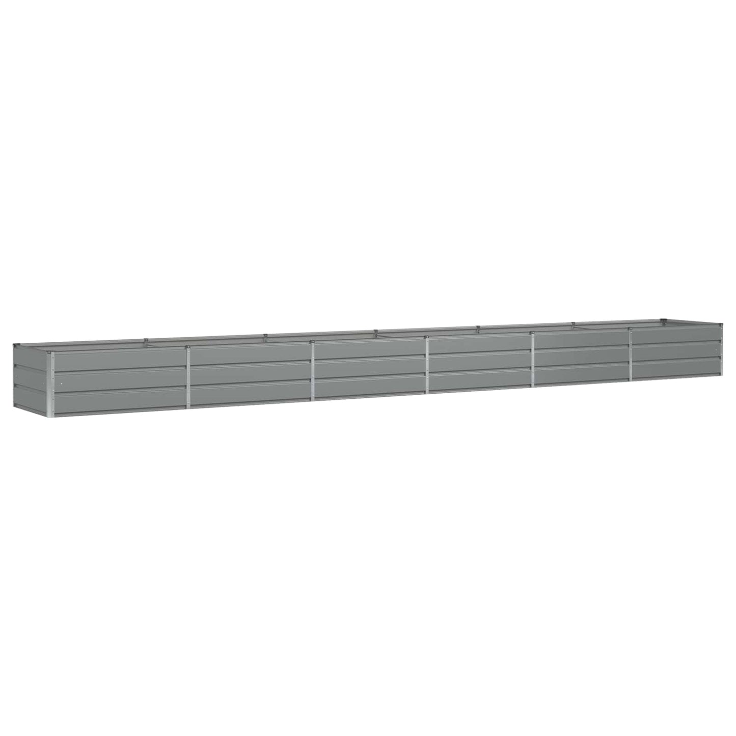 Planter Light Grey 600 x 80 x 45 cm Steel
