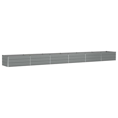 Planter Light Grey 600 x 80 x 45 cm Steel