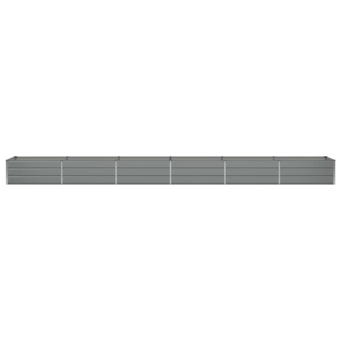 Planter Light Grey 600 x 80 x 45 cm Steel