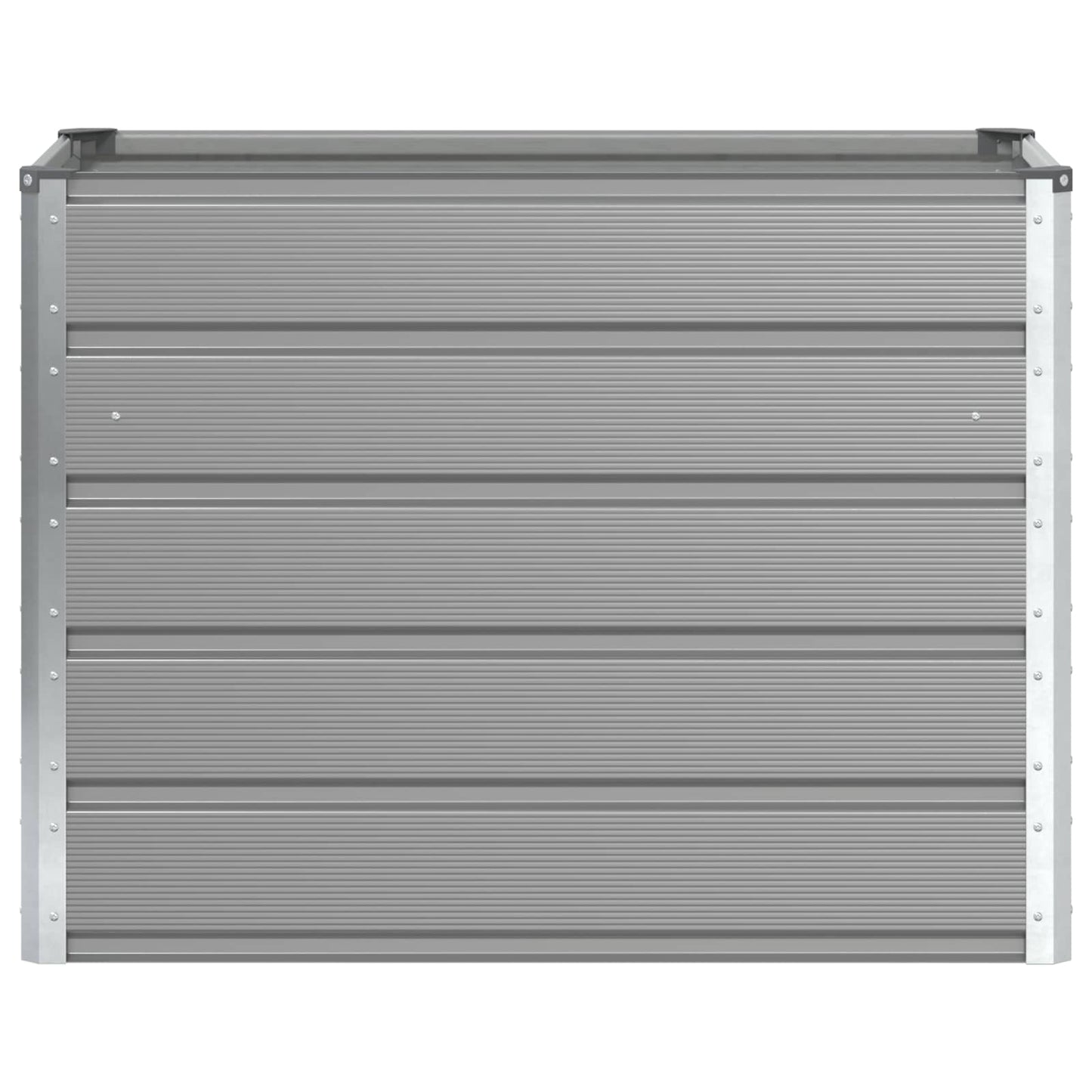Planter Light Grey 100 x 50 x 77 cm Galvanised Steel