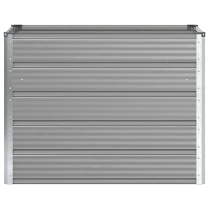 Planter Light Grey 100 x 50 x 77 cm Galvanised Steel