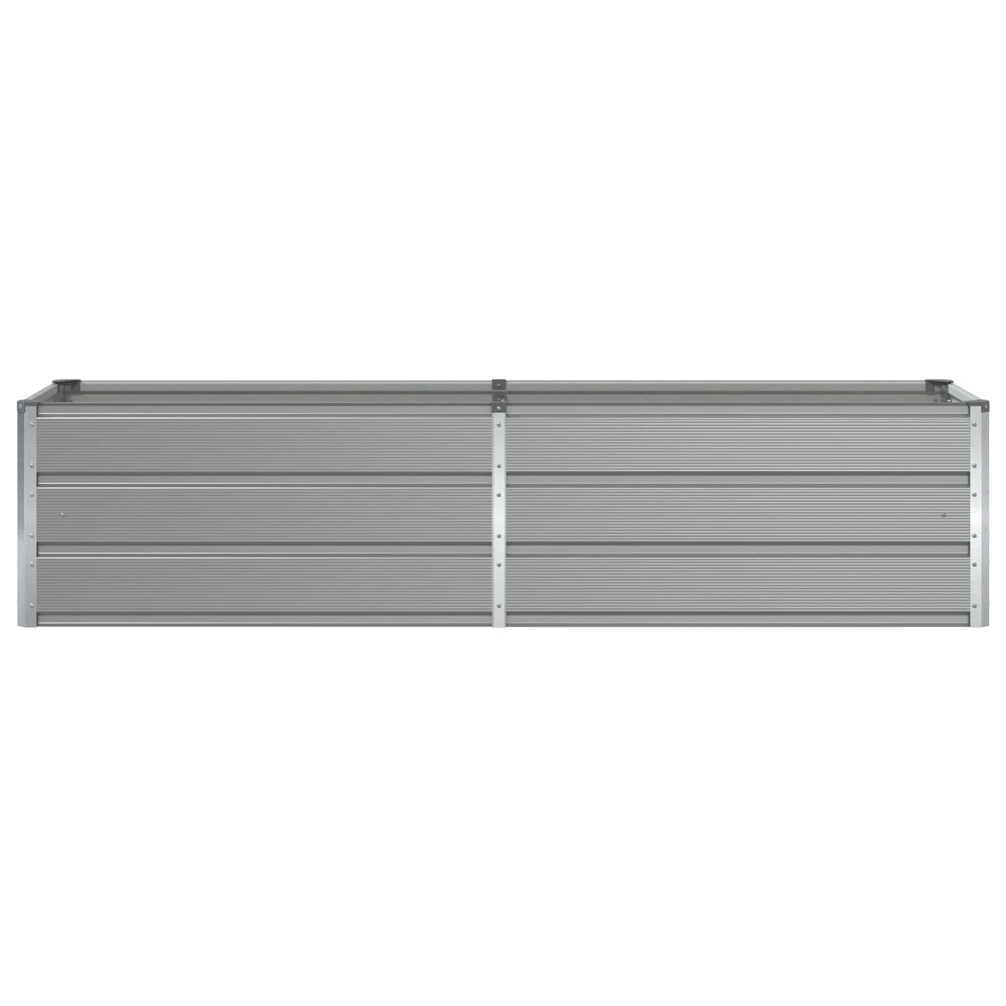 Planter Light Grey 195 x 50 x 45 cm Galvanised Steel