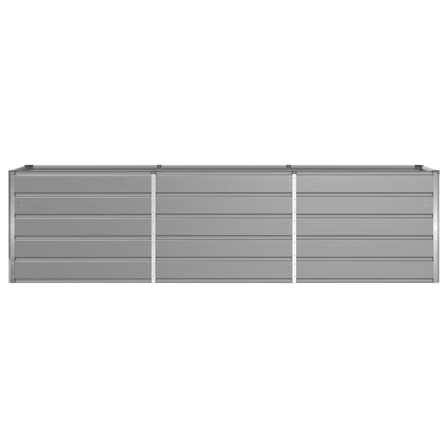 Planter Light Grey 290 x 50 x 75 cm Galvanised Steel