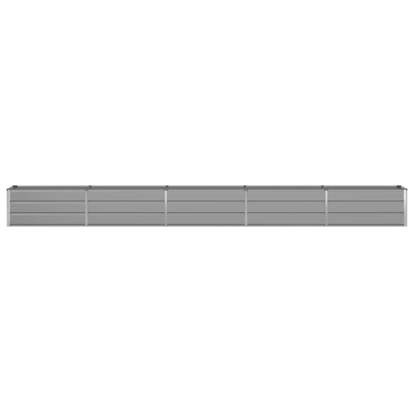 Planter Light Grey 480 x 50 x 45 cm Galvanised Steel