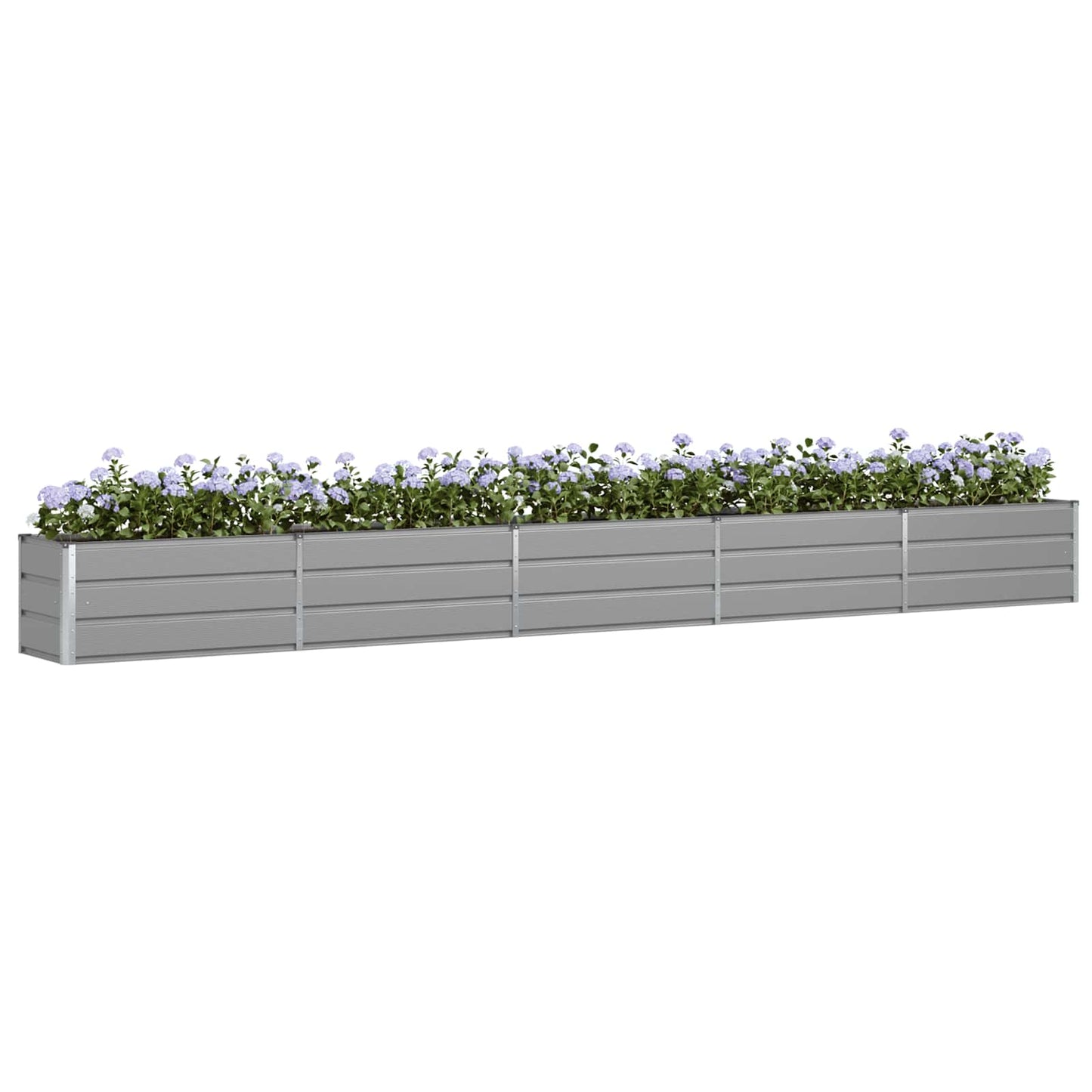 Planter Light Grey 480 x 50 x 45 cm Galvanised Steel