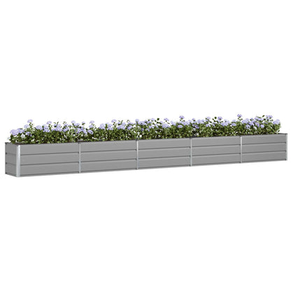 Planter Light Grey 480 x 50 x 45 cm Galvanised Steel