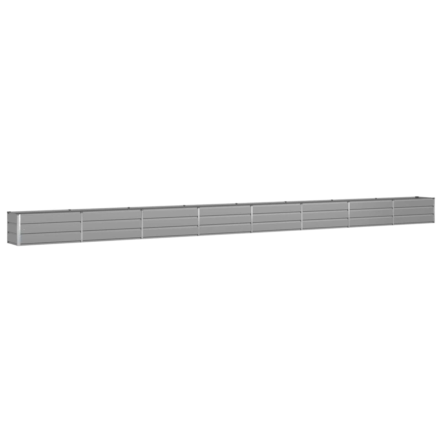 Planter Light Grey 770 x 50 x 45 cm Galvanised Steel