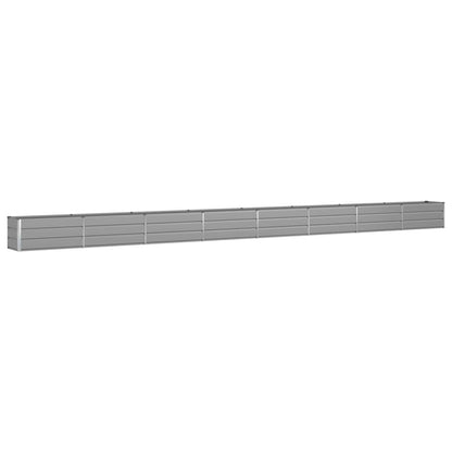 Planter Light Grey 770 x 50 x 45 cm Galvanised Steel