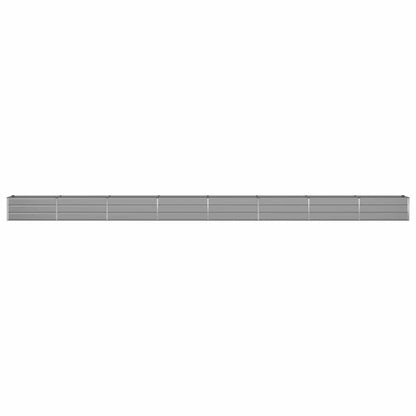 Planter Light Grey 770 x 50 x 45 cm Galvanised Steel