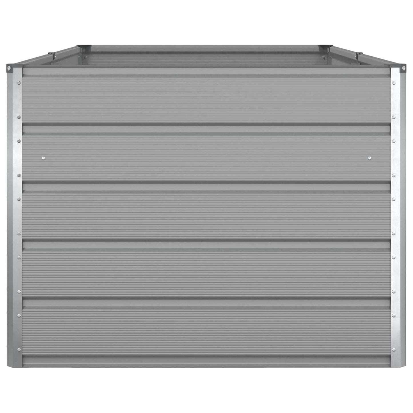 Planter Light Grey 195 x 100 x 75 cm Galvanised Steel