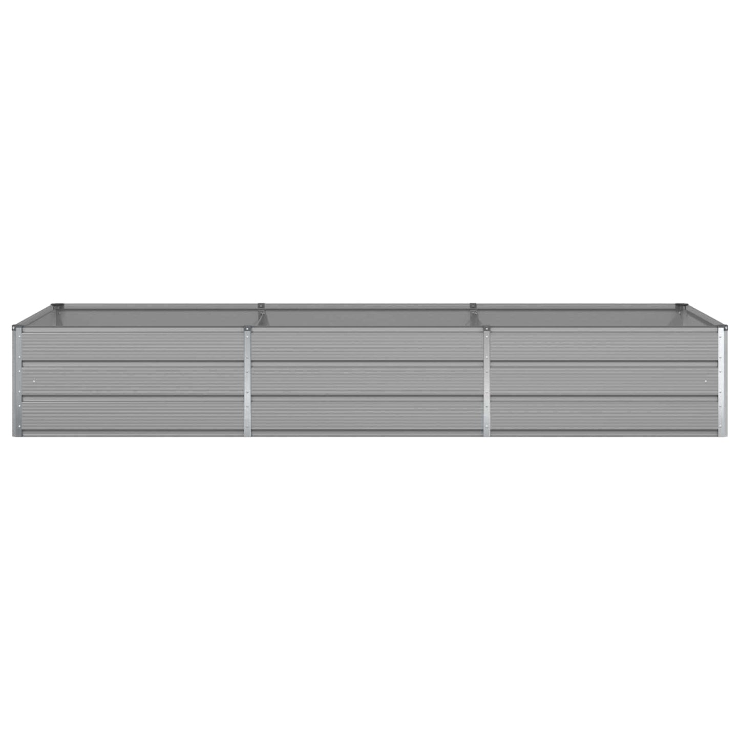 Planter Light Grey 290 x 100 x 45 cm Galvanised Steel