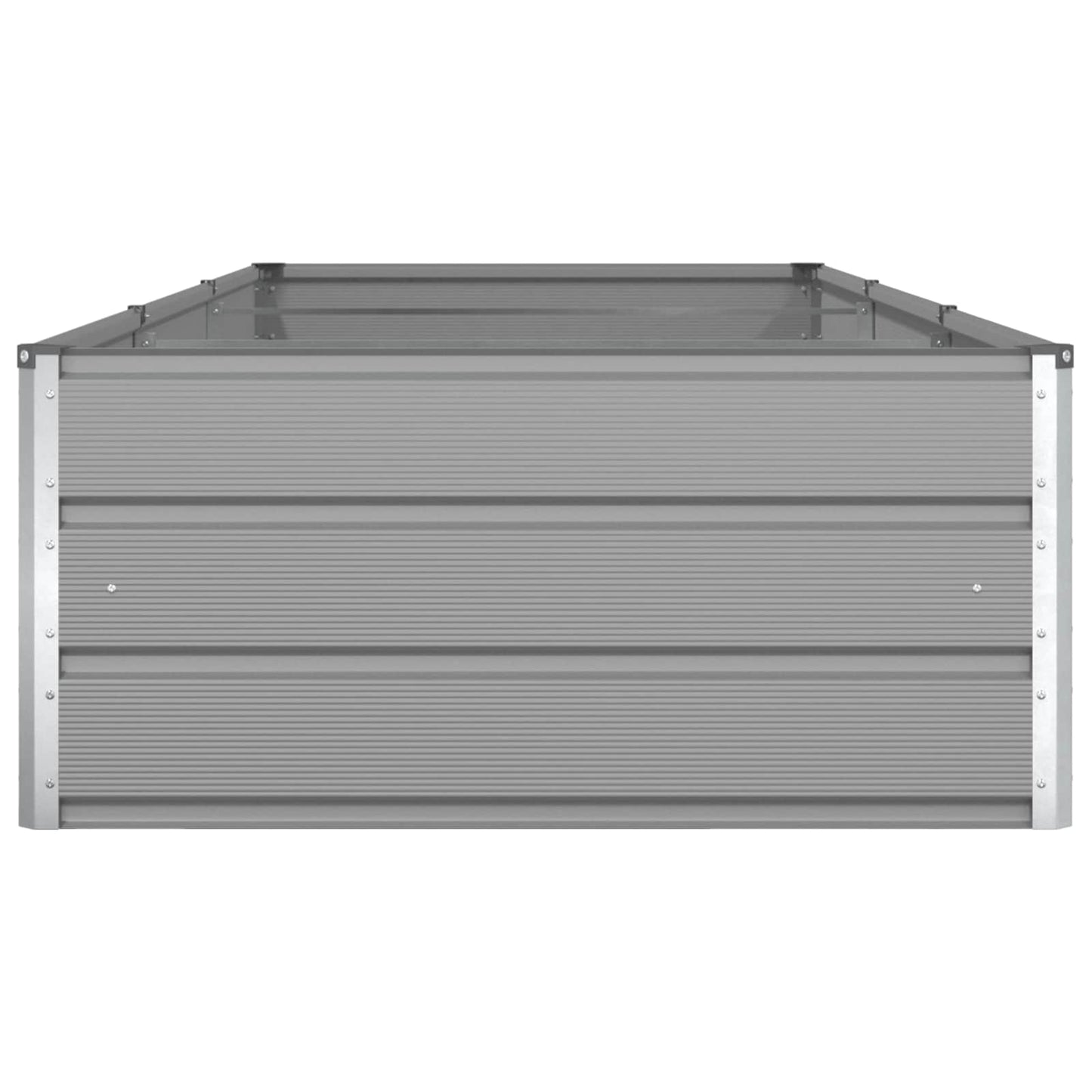 Planter Light Grey 290 x 100 x 45 cm Galvanised Steel