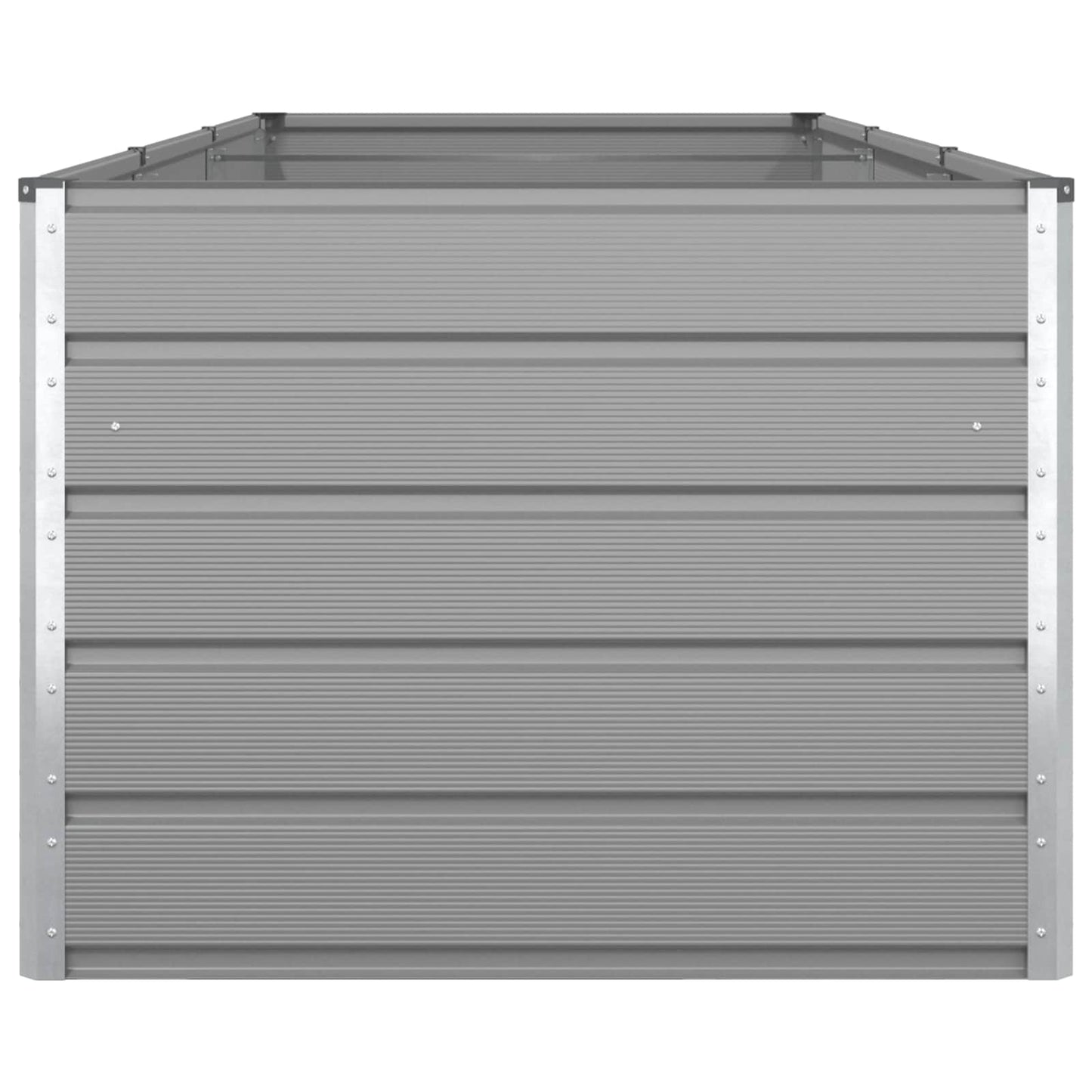Planter Light Grey 290 x 100 x 75 cm Galvanised Steel