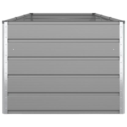 Planter Light Grey 290 x 100 x 75 cm Galvanised Steel