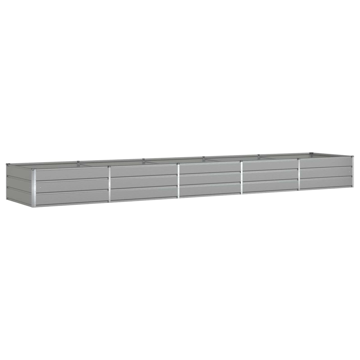 Planter Light Grey 480 x 100 x 45 cm Galvanised Steel