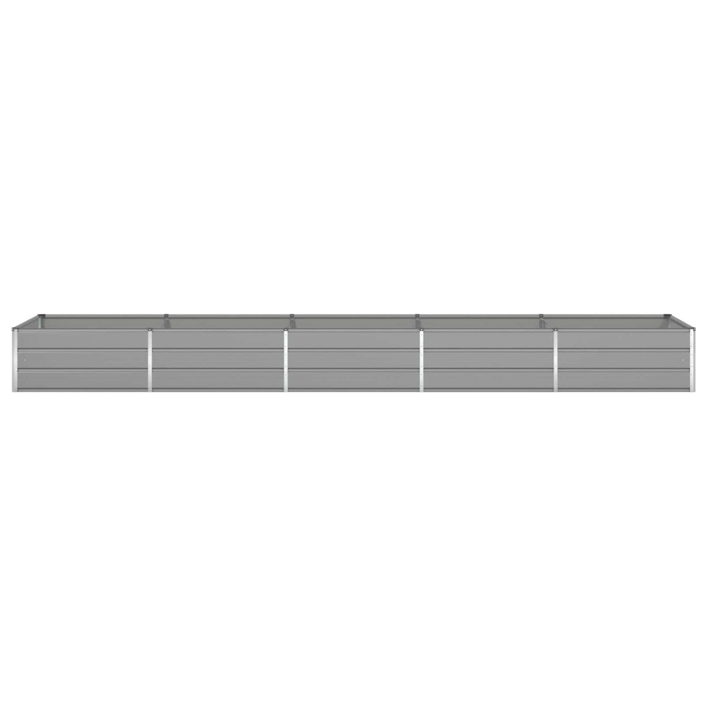Planter Light Grey 480 x 100 x 45 cm Galvanised Steel