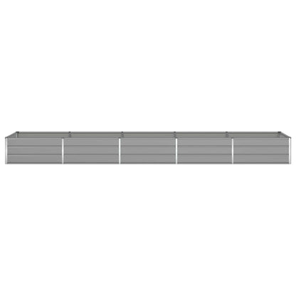 Planter Light Grey 480 x 100 x 45 cm Galvanised Steel