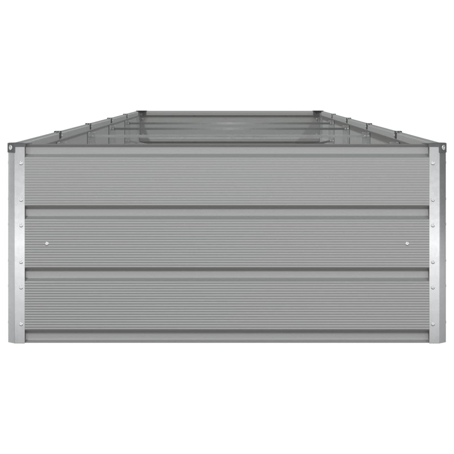 Planter Light Grey 480 x 100 x 45 cm Galvanised Steel