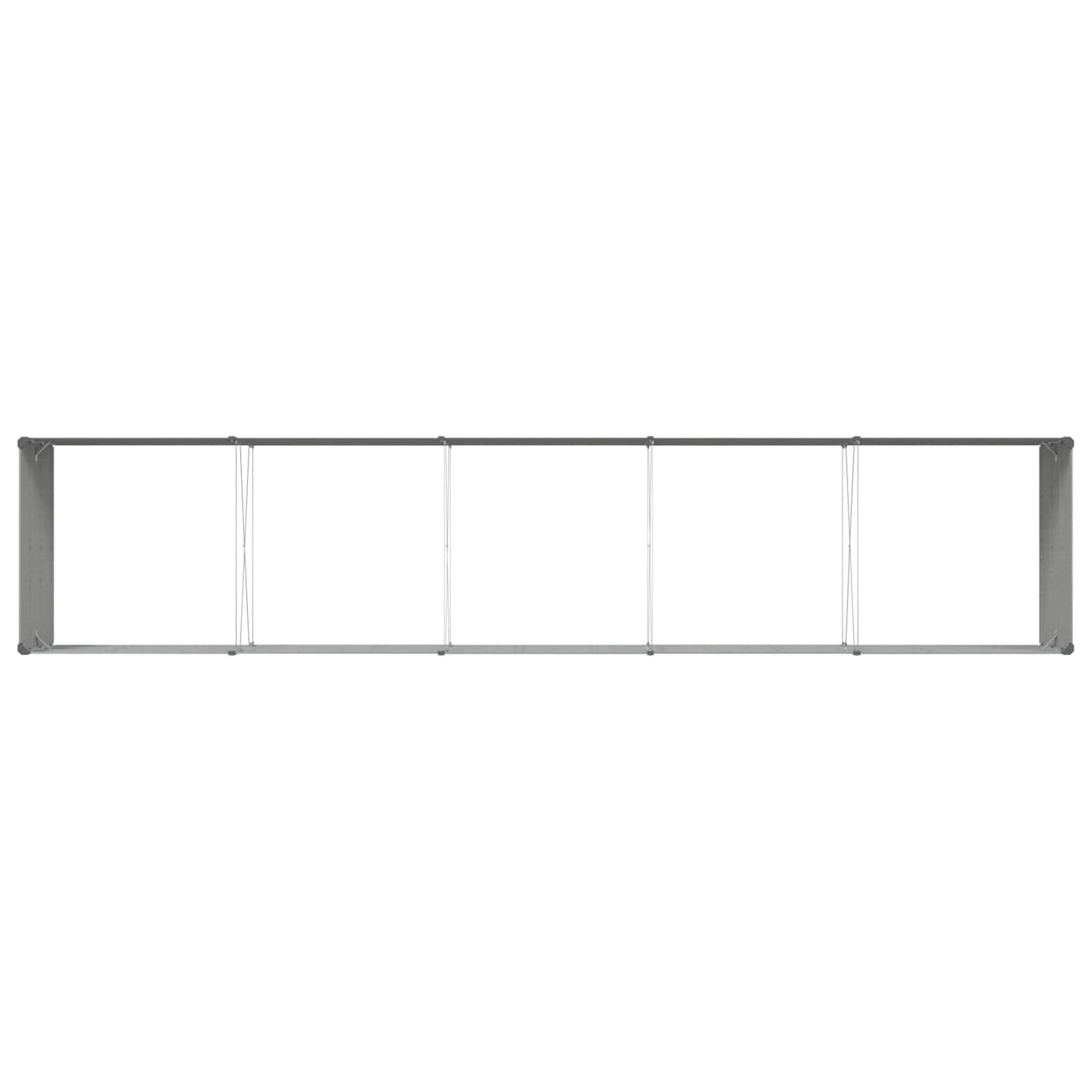 Planter Light Grey 480 x 100 x 45 cm Galvanised Steel