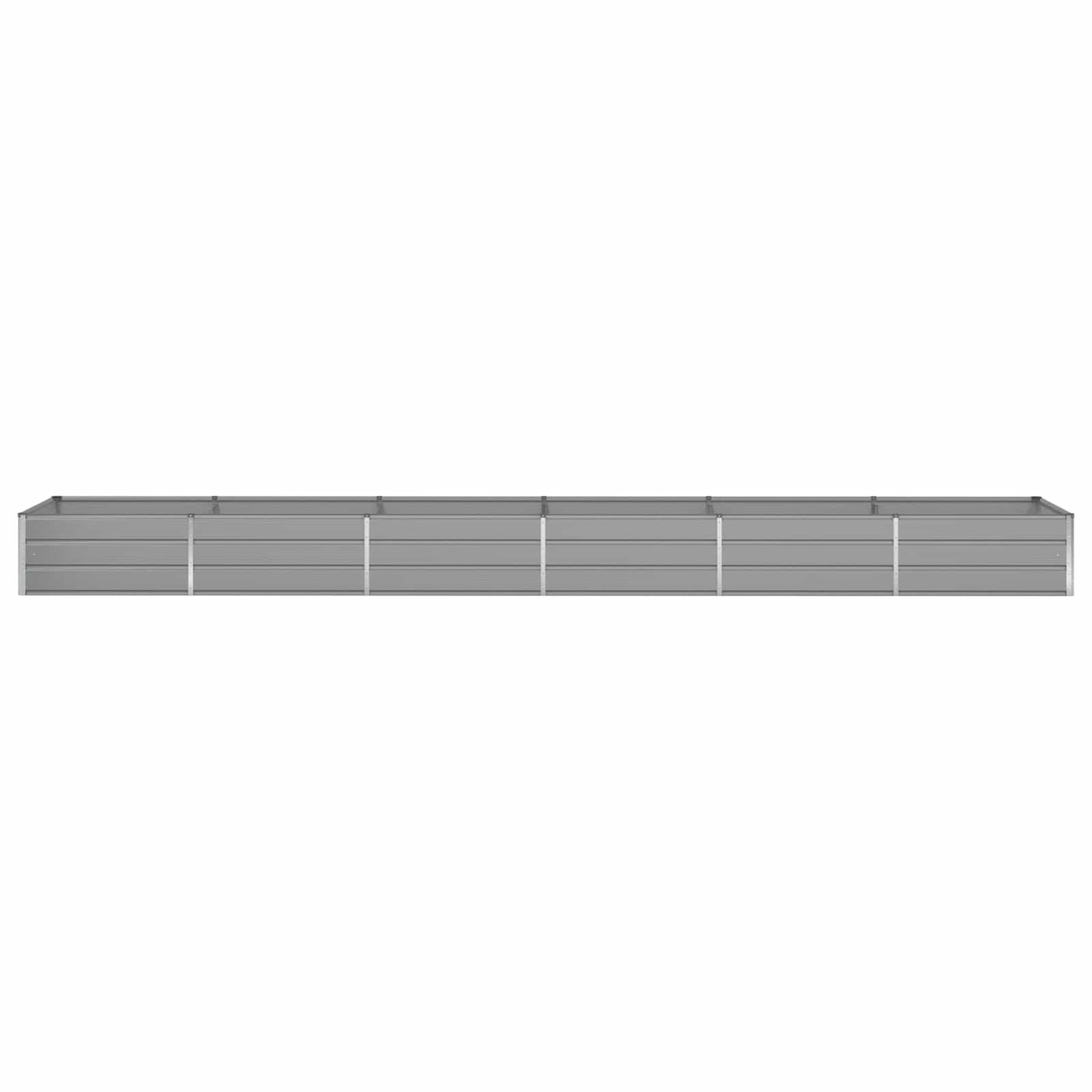 Planter Light Grey 580 x 100 x 45 cm Galvanised Steel